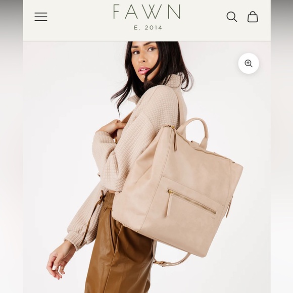The Fawn + Nordstrom Square Diaper Bag - Beige - Picture 13 of 16
